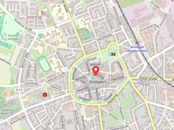 Standort VENNEKEL + PARTNER GmbH auf der Karte – Bircksstr. 6, 47906 Kempen