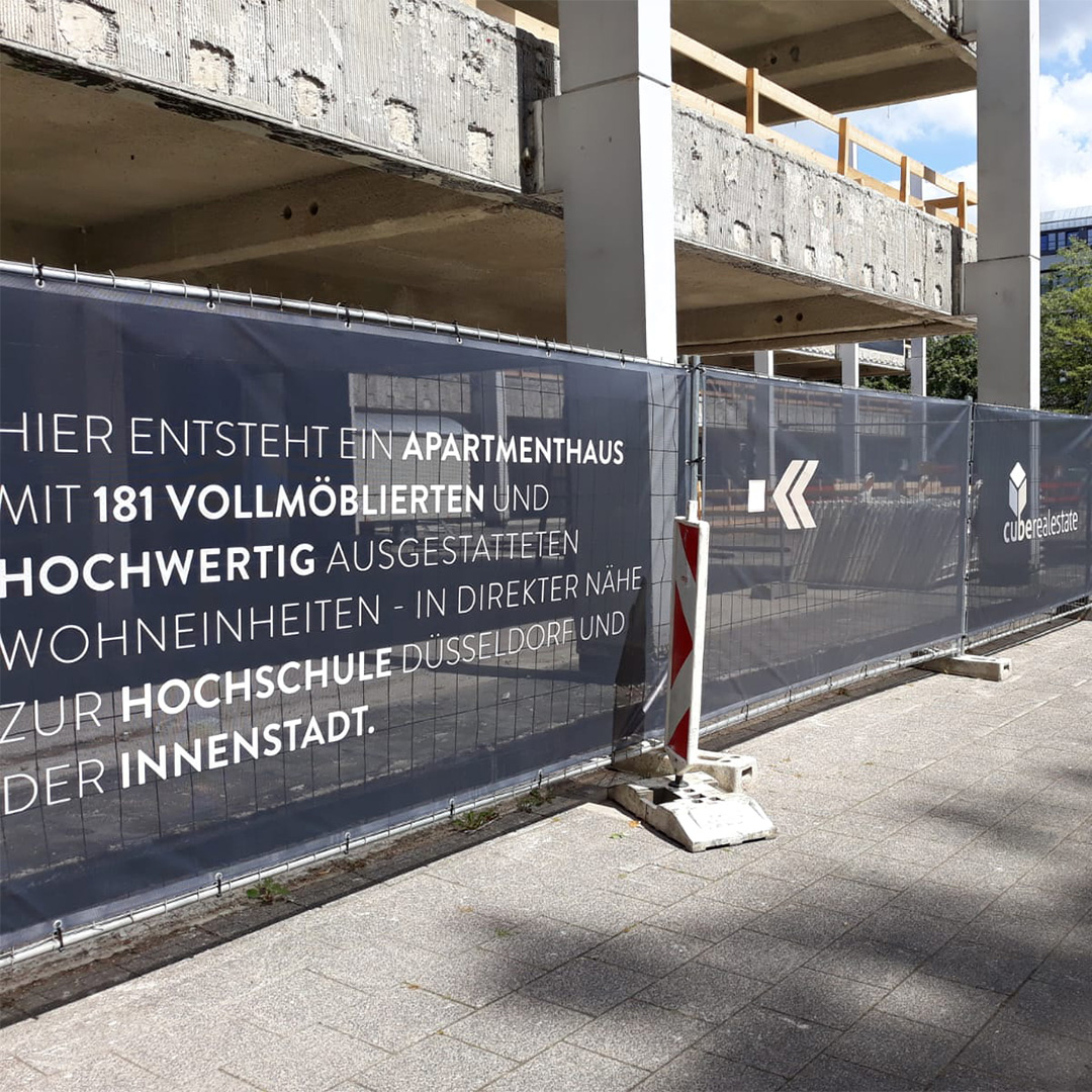 Cube Bauzaunbanner
