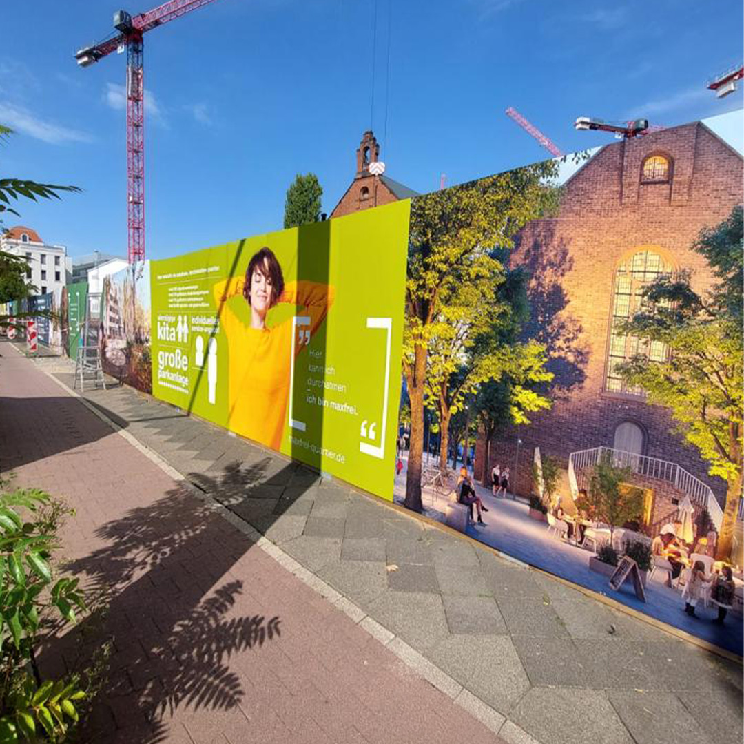 Interboden Bauzaunbanner