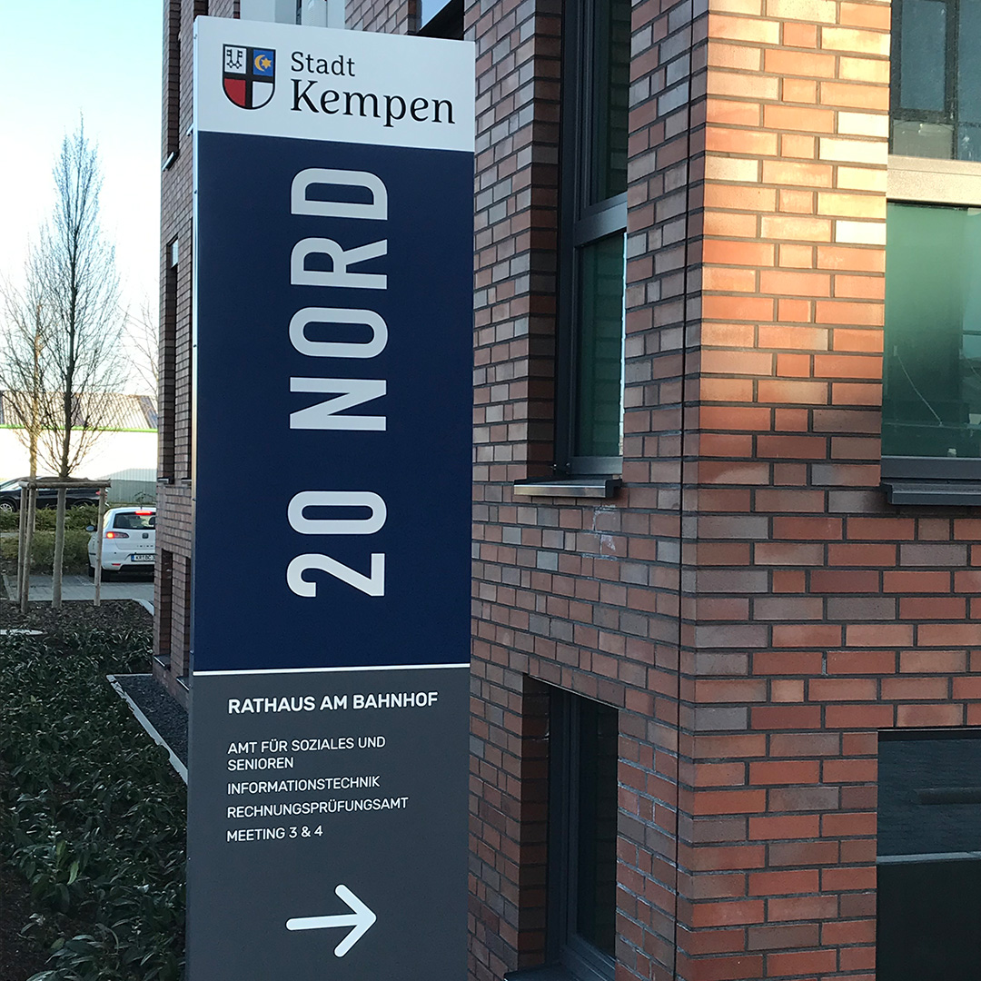 Stadt Kempen Leitsystem / Signaletik