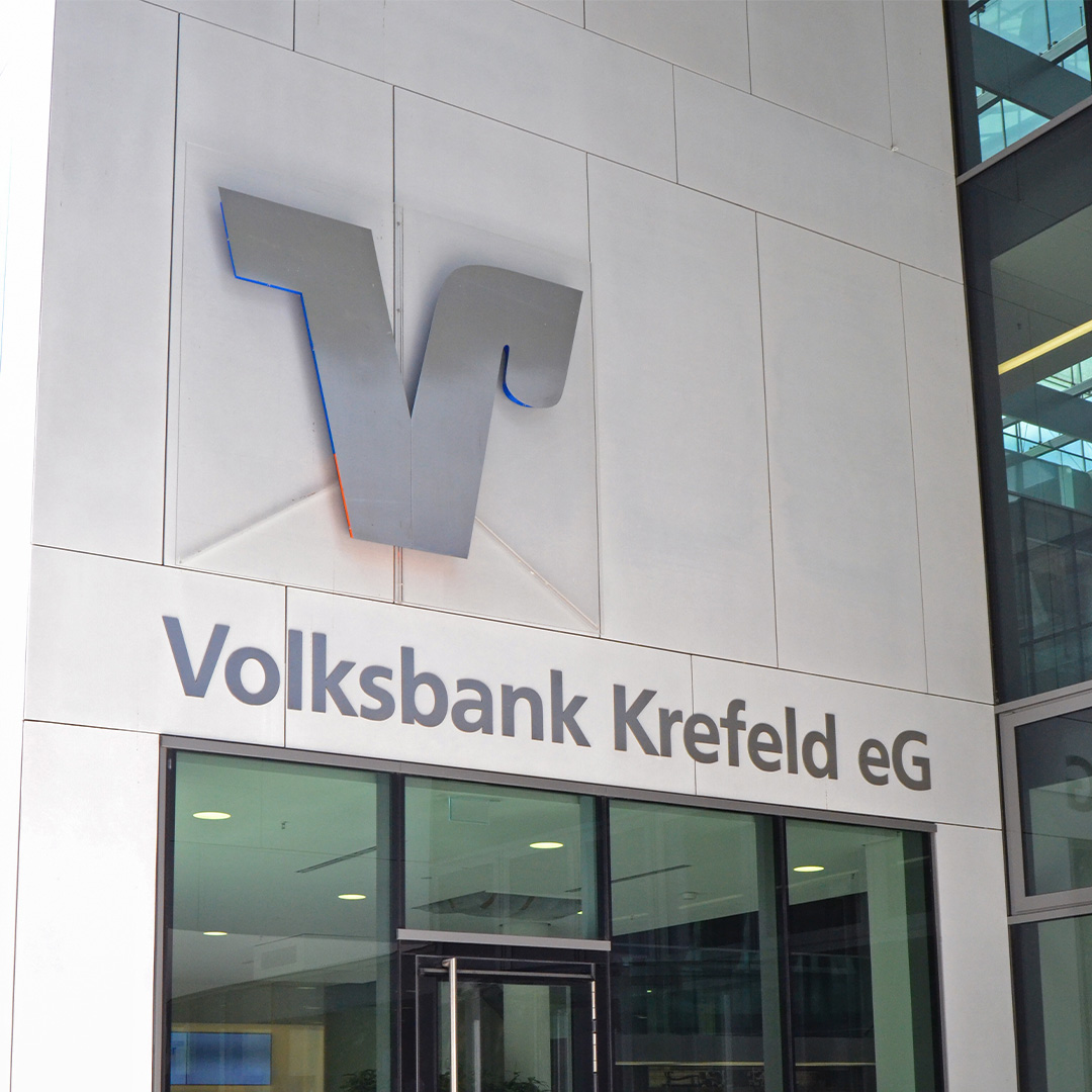Volksbank Krefeld Werbeanlage